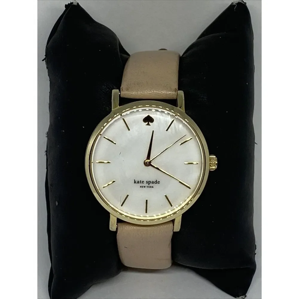 Kate Spade New York 0073 Women's Beige Leather Analog Dial Quartz Watch MP40